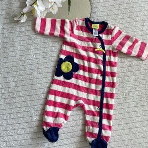 Flower Decal 3M Footsie One-piece
